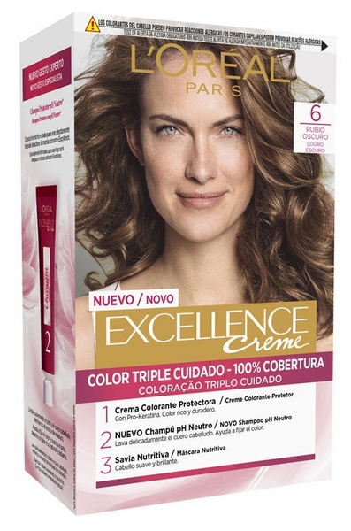 L'Oréal Excellence Creme Tinte Tono 6 Rubio Oscuro