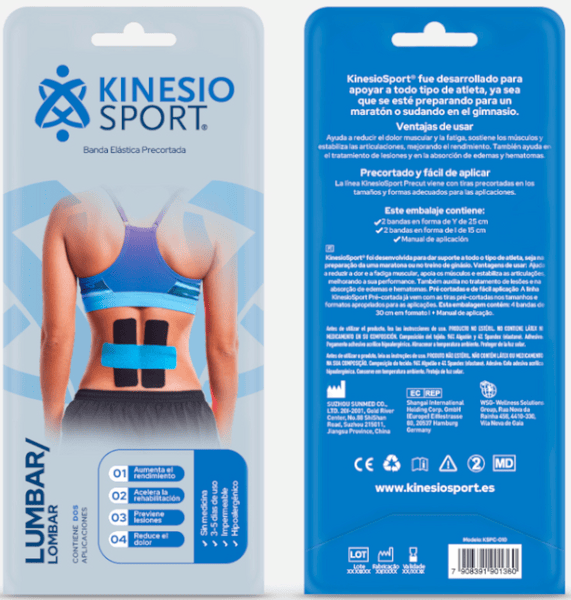KinesioSport Banda Precortada Lumbar