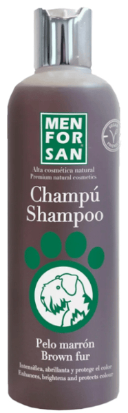 Menforsan Marrón Champú Pelo Para Perros 300Ml