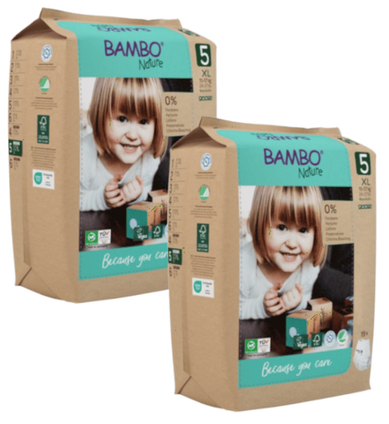 Bambo Nature Pants T5 (12-18 Kg) 2x19 uds