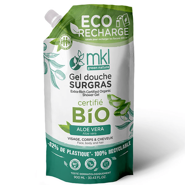 Eco-recharge Gel Douche Bio** Aloe Vera 900ml 2