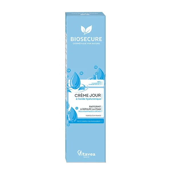 Biosecure Crème jour acide hyaluronique - Biosecure - Tube de 50 ml