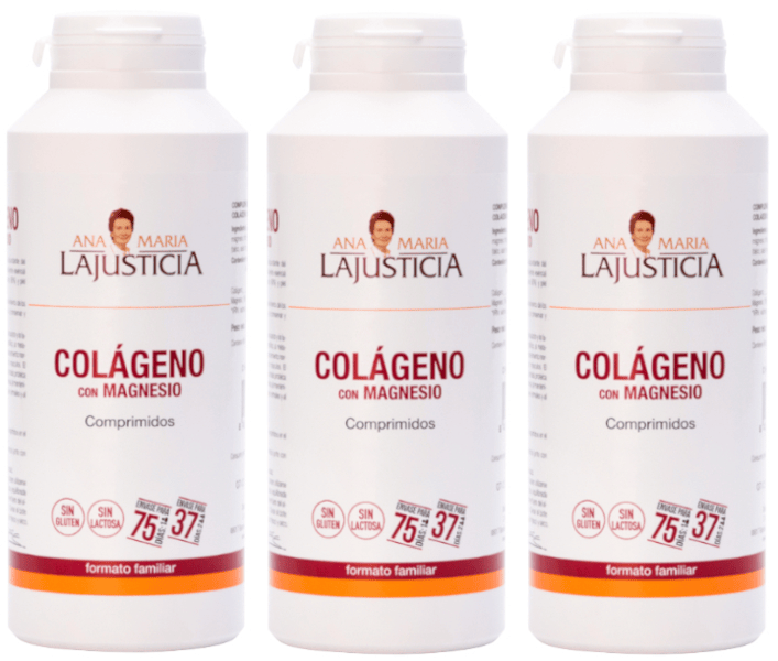 Ana Maria Lajusticia Colágeno y Magnesio Formato Familiar 3x450 Comprimidos