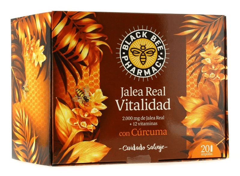 En Oferta Black Bee Jalea Real Vitalidad Con Cúrcuma 20 Ampollas