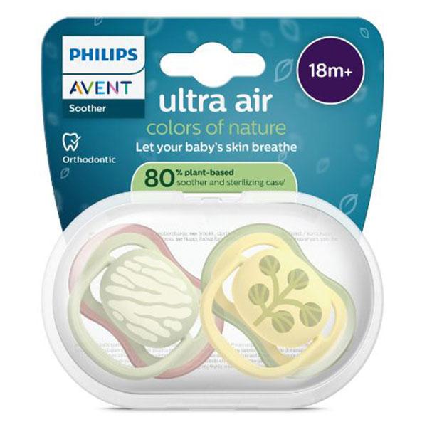 Sucette Ultra Air Jour 18M+ Imprimé Nature x2, sans BPA