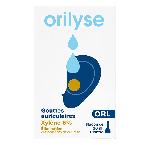 Orilyse Goutte Auriculaires Xylène 5% 20ml 3