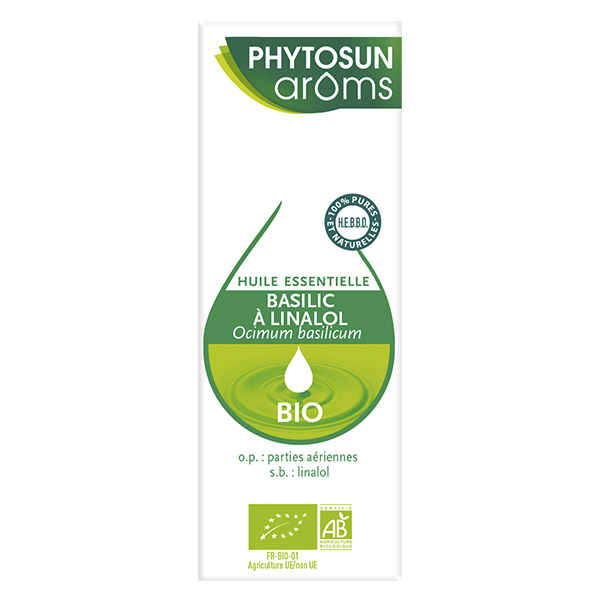 Huile Essentielle Basilic à Linalol Bio 5ml 4