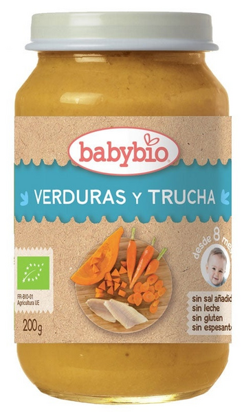 BabyBio Tarrito Menu Tradicion Trucha 200gr