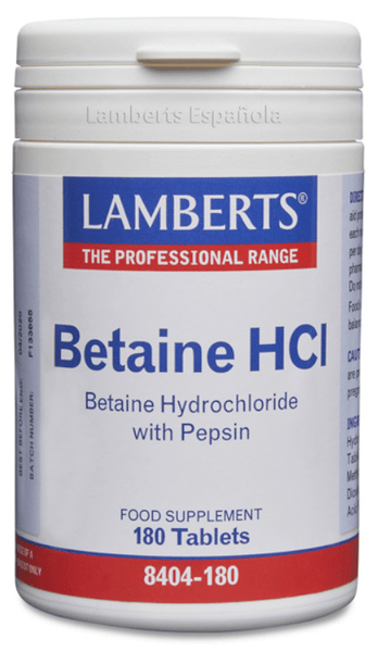 Lamberts Mujer Betaina Hcl Con Pepsina 180Comp - Imagen 2