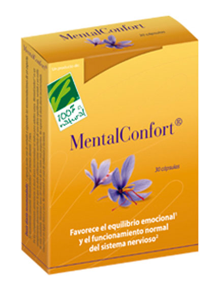 100% Natural MentalConfort 30 Cápsulas