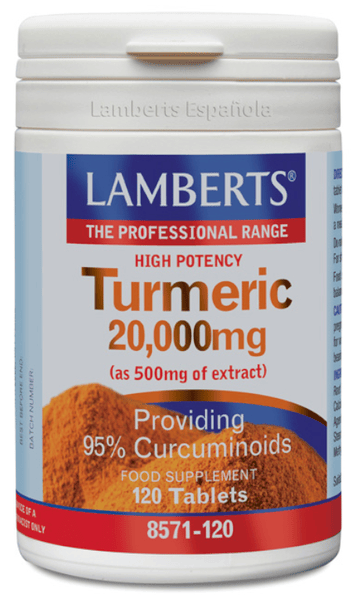 Lamberts Hombre Amarillo 10 X Cúrcuma 20.000 Mg 120 Tabletas (20000Mg) - Imagen 3