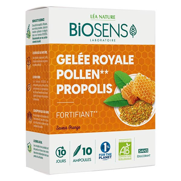 Gelée Royale Pollen Propolis Bio 10 ampoules