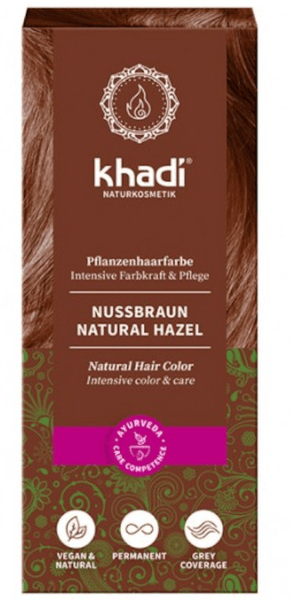 Khadi Castaño/Avellana Tinte 100% Vegetal 100 G - Imagen 3