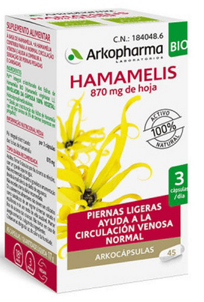 Arkopharma Arkocápsulas Hamamelis 45 Cápsulas