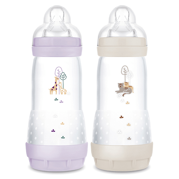 Biberon Esac Lilas + Sable Tétine Débit 3 2 x 320ml 3