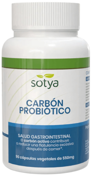 Sotya Carbón Probiótico 550Mg 90 Cápsulas Vegetales