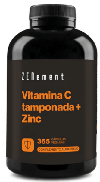 ZENement Vitamina C Tamponada + Zinc 365 Cápsulas Veganas