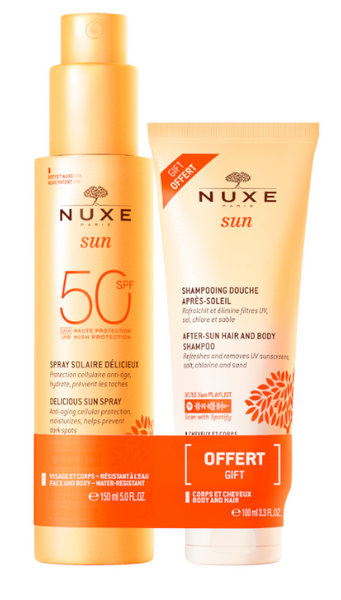 Nuxe Sun Spray Solar Delicioso SPF50 150 Ml + Champú After Sun 100 Ml