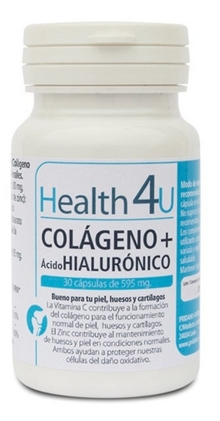 Health4U Colágeno + Ácido Hialurónico 30 Cápsulas