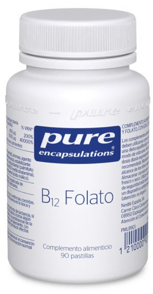 Pure Encapsulations B12 Folato 90 Pastillas