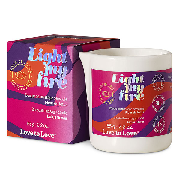 Light My Fire Fleur de Lotus - Bougie de Massage - 65g