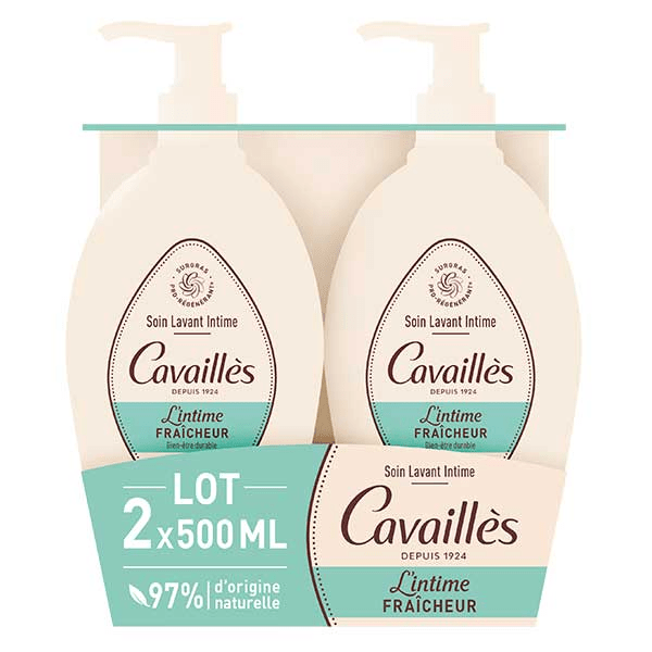 Rogé Cavailles Soin Naturel Toilette Intime Fraîcheur 2x500ml 2