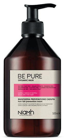 Be Pure Mascarilla Anticaída Cabello Débil Y Fino 500 Ml