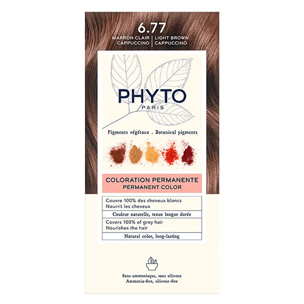 PhytoColor Coloration Permanente N°6.77 Marron Clair Cappuccino 2