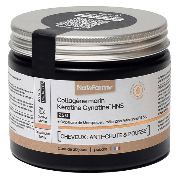 Premium Collagène Marin Kératine Cynatine® Anti-Chute 120g 3