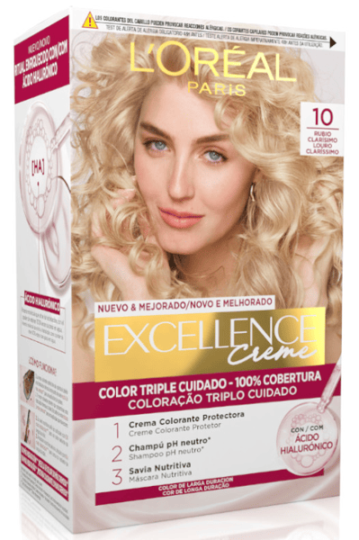 L'Oréal Excellence Tinte Tono 10 Rubio Clarísimo