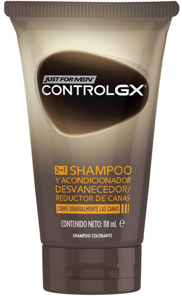 Just For Men Control GX 2en1 Champú Y Acondicionador Reductor De Canas 118ml