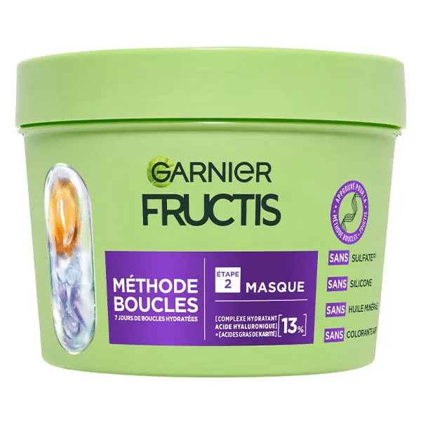 Fructis Méthode Boucles Masque Hydratant 370ml