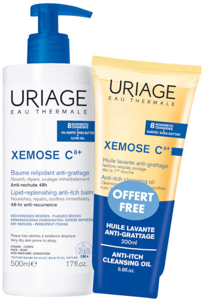 Uriage Pack Xemose Bálsamo Óleo 500Ml + Aceite Limpiador 200 Ml - Imagen 3