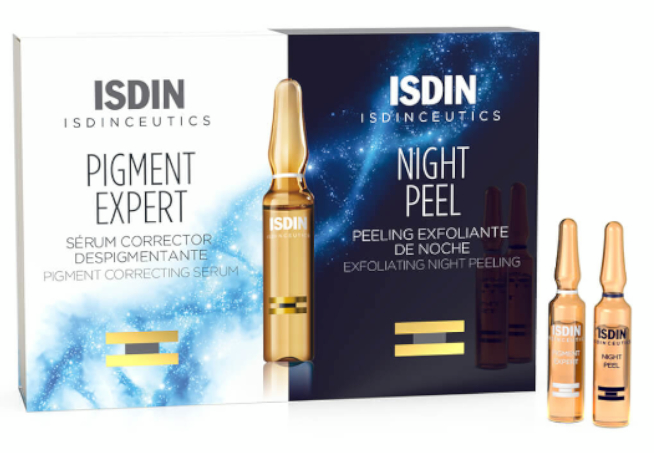 Isdin Pigment Expert Sérum + Night Peel Exfoliante 10+10 Ampollas