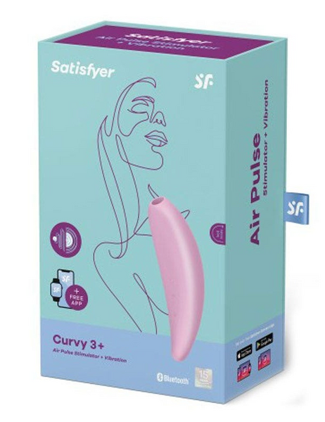 Satisfyer Curvy 3+ Estimulador y Vibrador Rosa 1 ud