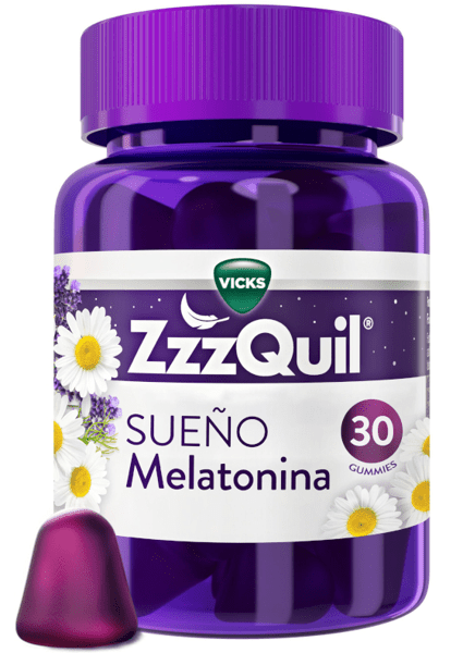 Zzzquil Sueño Melatonina 1Mg Dormir Frutos Del Bosque 30 Gummies