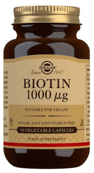 Solgar Biotina 1000Mg 50 Cápsulas Vegetales