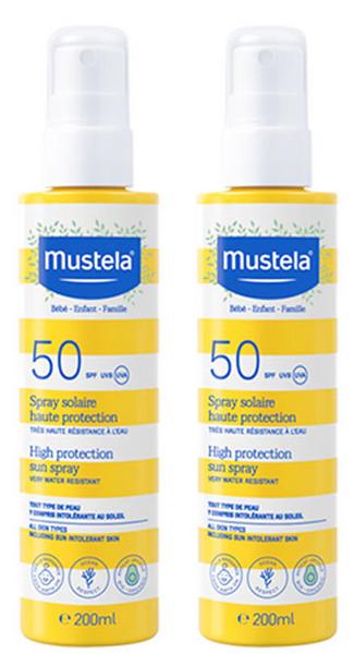 Imagen de Mustela Spray Solar SPF50 2x200 ml bebé en OfertitasTOP