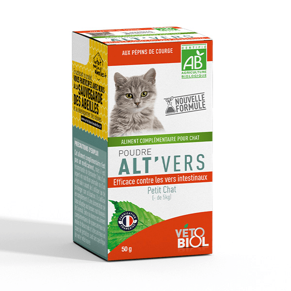 Meilleurs prix pour Vetobiol Poudre Alt'vers Petit Chat Bio <5kg