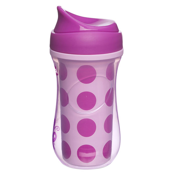 Repas Tasse Bord Rigide et Paroi Isolante Active +14m Rose