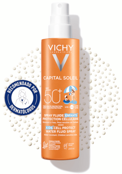 Vichy Capital Soleil Cell Protect Water Fluid Niños SPF50+ 200 ml