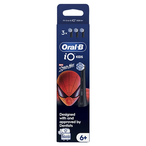 iO Kids Spiderman Brossettes De Brosse À Dents Électrique, 6 Ans+ x3