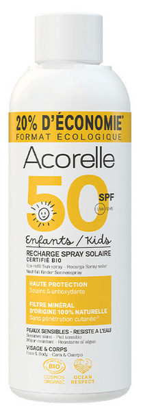 Acorelle Recarga Spray Solar Niños SPF50 150 ml