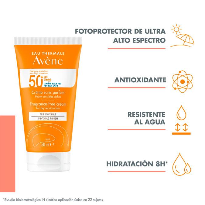 Thumbnail 1 de Avène Crema Solar SPF50+ protector 3x50 ml