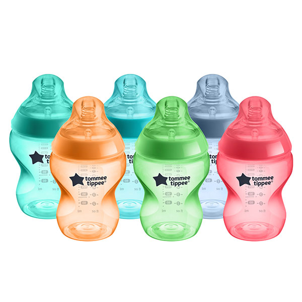 Closer To Nature Biberon Multicolore 0m+ Lot de 6 x 260ml