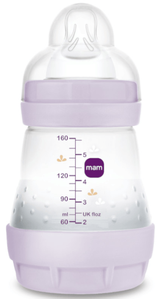 MAM Biberón Easy Start Anti-Colic Flujo Lento Rosa Mate 0-2m 160 ml
