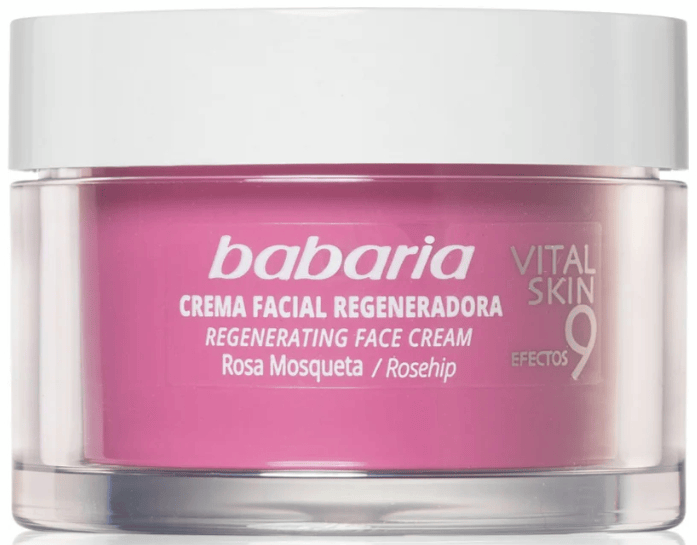 Babaria Crema Regeneradora 9 Efectos Vital Skin Stop Arrugas Rosa Mosqueta 50ml