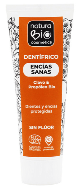 Naturabio Cosmetics Dentífrico Encías Sanas Propóleo & Clavo 75 ml