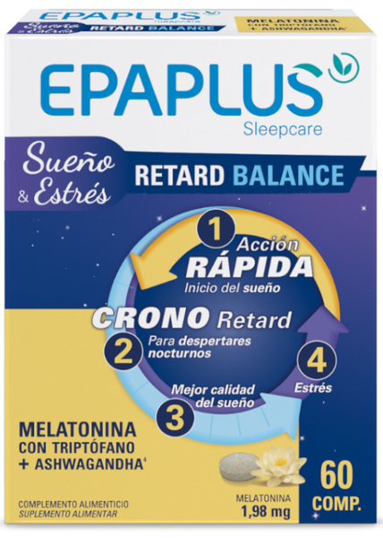 Epaplus Sleepcare Retard Balance 1,98mg Melatonina 60 Comprimidos