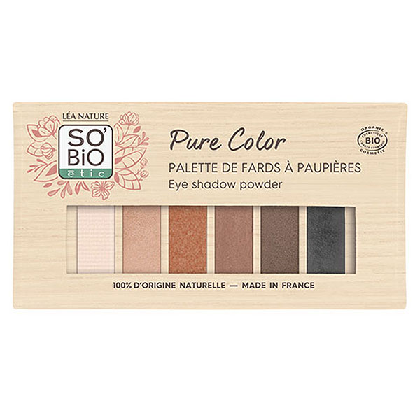Yeux Fard à Paupières Palette N°01 6 Teintes Bio